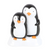 Double Penguin Figurine Ornament