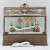 Lighted Swirl Greenhouse with Santa and Train Water Lantern