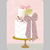 Cake with Pearl Bow Wedding Card Cake with Pearl Bow Wedding Card