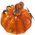 Glass Squat Pumpkin - Classic Orange Glass Squat Pumpkin - Classic Orange