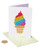 Gemmed Ice Cream Cone Birthday Card Gemmed Ice Cream Cone Birthday Card