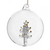 Clear Ball with Gilded Tree Inside Ornament