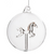 Clear Ball with Gilded Horse Inside Ornament