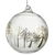 Clear Ball with Gold Tree Deco Ornament