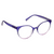 Dahlia Purple Blue Light Reading Glasses 2.50
