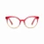 Dahlia Pink Orange Blue Light Reading Glasses 1.50
