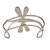 Onyx Dragonfly Silver Cuff Bracelet
