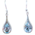 Blue Topaz Tear Earrings