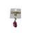 Gold Furry Pink Sandal Charm Gold Furry Pink Sandal Charm