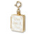 Gold Princess Book Charm
