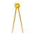 Yellow Training Lucky Cat Round Chopsticks