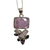 Kunzite with Amethyst 7 stones Silver Necklace