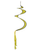 29" Yellow Twister Tail