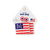 Beaded Earrings American Flag
