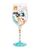 Meow It Up Hand Painted Wine Glass