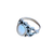 Pearl Oval Loops Silver Ring S9