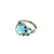 Ethiopian Opal Oval Loops Silver Ring S7
