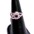 Amethyst Flower Silver Ring S6