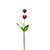 Glass Flower Bouquet Ladybug Plant Stake