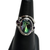 Mystic topaz in Swirl with Amethyst Silver Ring S8