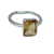 Citrine Rectangle Silver Ring S6 Citrine Rectangle Silver Ring S6
