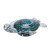 Glass Blue & Brown Swirl Turtle