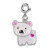 Glitter Polar Bear Charm