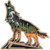 Orange Wolf Shelf Sitter