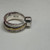 Mystic Topaz Spin with Gold Silver Ring S9