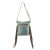 Leather Fringe Rug Fur Canvas Crossbody Bag