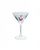 Martini Glass With Santa Charm Inside