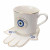 White All Seeing Eye Mug & Saucer Set
