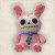 Furrybones Stuffed Plush Pink Bun Bun Small Furrybones Stuffed Plush Pink Bun Bun Small