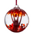 15cm 6in Glass Spirit Ball Red