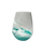 Caribbean Blue Resin Coated Entertainment Glass
