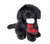 Sitting Holiday Dog Black Lab with Stocking
