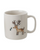 16oz Stoneware Mug with Wax Relief Reindeer Drawing 16oz Stoneware Mug with Wax Relief Reindeer Drawing