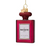 Burgundy Perfume Bottle Glass Ornament