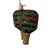Glass Red & Green Pickleball Ornament
