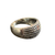 Silver thick band with dots Ring S8