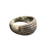 Silver thick band with dots Ring S7