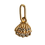 18K Gold Seashell Charm