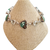 Chrysoprase, Green Amethyst, Peridot Silver Bracelet
