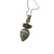 Green Opal, Kyanite, Green Amethyst Silver Necklace