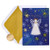 Snowflakes Stars Angel Christmas Card