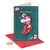 Floral Stocking Christmas Card