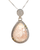 Scolecite tear Silver Necklace