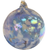 6in Friendship Ball Iridescent Blue & White