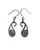 Prehnite tear Silver Earrings