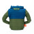 Puffin Puffy Jacket Olive Green & Blue Koozie